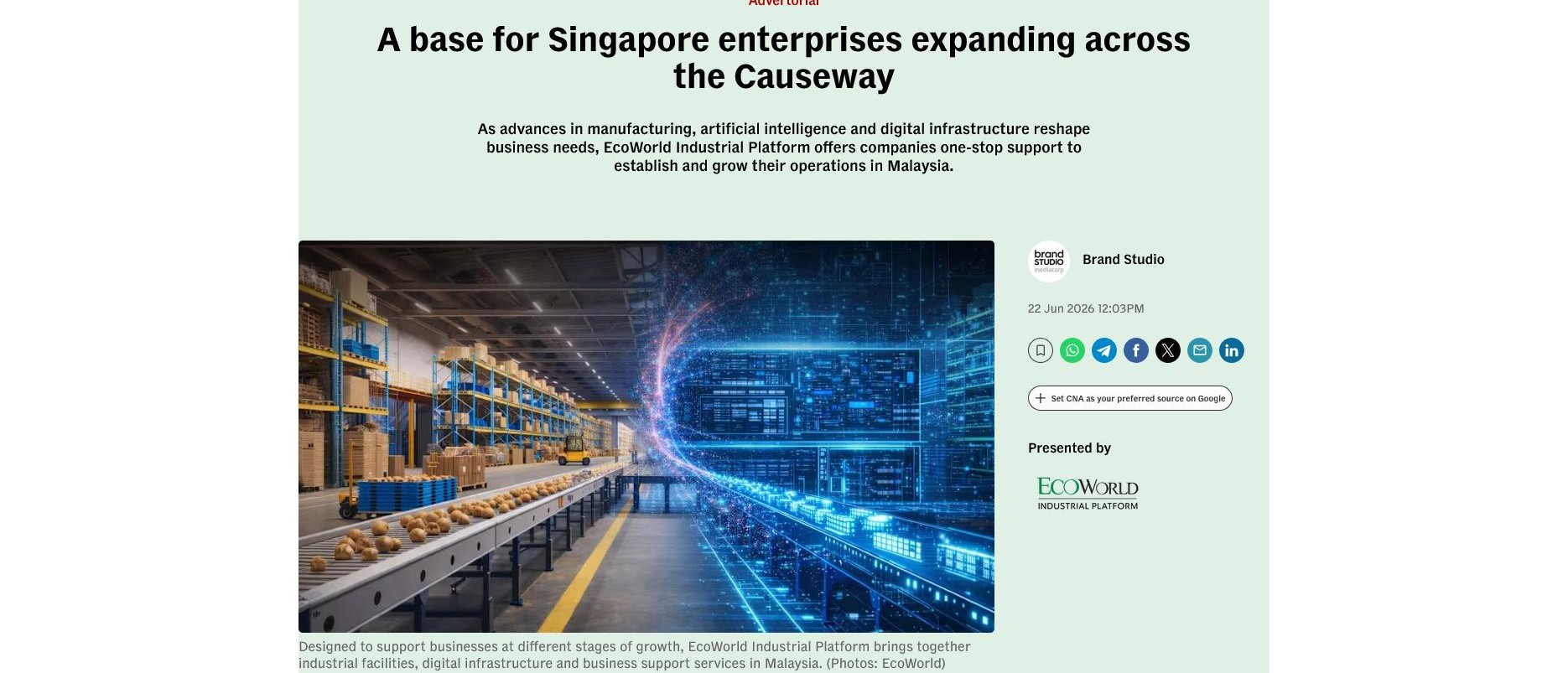 EcoWorld Industrial Platform